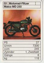Kw1274 motorkaartje g1 maico md 250, Verzamelen, Ophalen of Verzenden, Zo goed als nieuw
