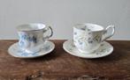 Twee Engelse porseleinen kop en schotels, Verzamelen, Ophalen of Verzenden, Gebruikt, Porselein, Kop en/of schotel