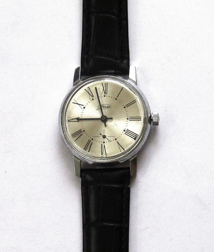 Vintage Zim Pobeda mechanisch heren horloge, USSR van de 70, Sieraden, Tassen en Uiterlijk, Horloges | Antiek, Ophalen of Verzenden