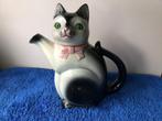 Antieke theepot kat poes…uit 1950…perfecte staat…aardewerk…, Antiek en Kunst, Ophalen