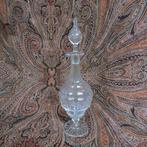 Elegant karaf kristal op voet decanter met stop 35 cm, Antiek en Kunst, Antiek | Glas en Kristal, Ophalen of Verzenden