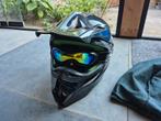 Crosshelm Zwart - Maat L met reflecterende skibril en hoes, Ophalen of Verzenden, L, Tweedehands, Heren