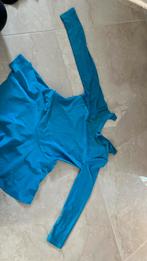 Blauw rydmys gymnastiek pakje, Sport en Fitness, Turnen, Kindermaat 146 t/m 176, Ophalen of Verzenden, Zo goed als nieuw, Turnpak(je)