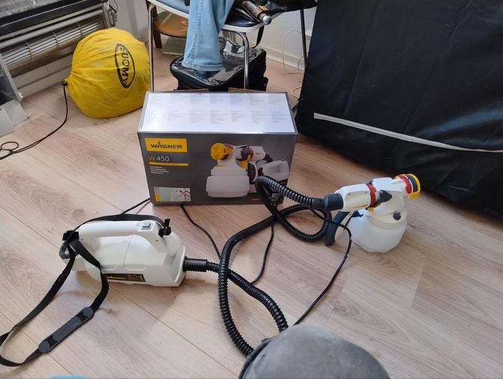 Wagner W450 Verfspuitsysteem, Doe-het-zelf en Verbouw, Schildersmaterialen, Gebruikt, Verfspuit of Verfpomp, Ophalen of Verzenden