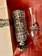 3 Hard rock cafe glas, Ophalen of Verzenden, Zo goed als nieuw, Bierglas