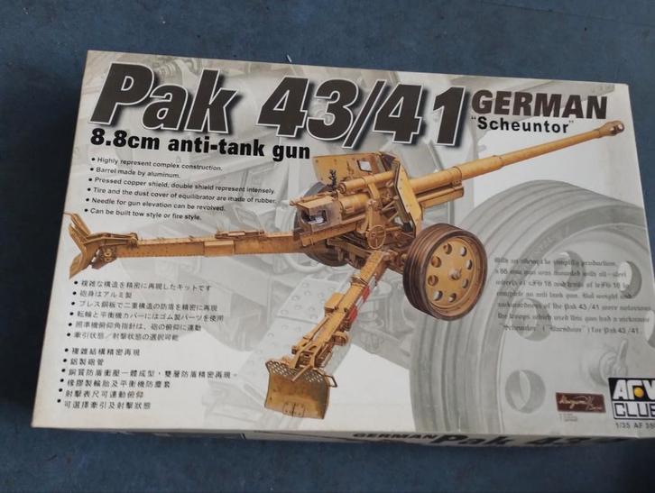 Pak 43/41 German "Scheuntor" Tank Model, Hobby en Vrije tijd, Modelbouw | Auto's en Voertuigen, Nieuw, Tank, 1:32 tot 1:50, Overige merken