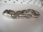 Een mooie Zilverkleurige Armband met Strass steentjes, Sieraden, Tassen en Uiterlijk, Antieke sieraden, Verzenden, Overige materialen