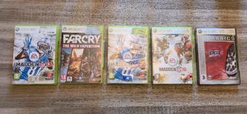5 XBOX 360 DVD Spel Games  beschikbaar voor biedingen