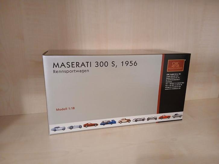 CMC Maserati 300 S 1956 1:18 NEW M-105, Hobby en Vrije tijd, Modelauto's | 1:18, Nieuw, Overige merken, Ophalen