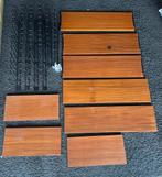 Vintage Tomado rek. Wandsysteem, Ophalen, Zo goed als nieuw, Hout