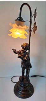 Prachtige antieke lamp bronslook
Jongen met fluit, Antiek en Kunst, Ophalen of Verzenden