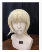 Brocante Jongens/meisjes hoofd body met nieuwe blonde pruik, Antiek en Kunst, Curiosa en Brocante, Ophalen of Verzenden