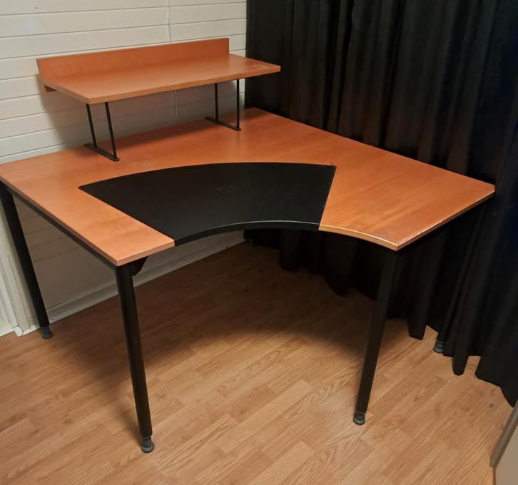 GROOT BUREAU WERKTAFEL WERKPLEK COMPUTERTAFEL BUROBLAD STOEL, Huis en Inrichting, Bureaus, Zo goed als nieuw, Bureau, Ophalen