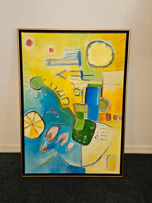 Modern Drieluik - Francien van Poppel, Antiek en Kunst, Kunst | Schilderijen | Abstract, Ophalen