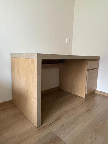Ikea bureau malm eiken - afbeelding 2