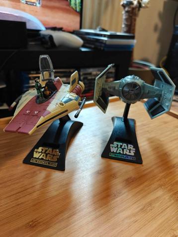 Star Wars Micro Machines Galoob 1995 - A-Wing & Tie Fighter beschikbaar voor biedingen