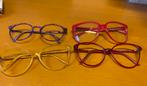 4 BRILMONTUREN/ 3 st zonder glas/ de Rode is met plastic gl, Sieraden, Tassen en Uiterlijk, Zonnebrillen en Brillen | Dames, Ophalen of Verzenden