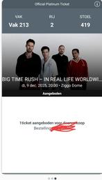 Big time rush ticket, Tickets en Kaartjes, Concerten | Pop, Eén persoon, December
