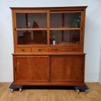 Vintage Landelijke buffetkast wandkast keukenkast Teakhout, Valkenswaard, Gebruikt, 200 cm of meer, Info@flashbackfurniture.nl