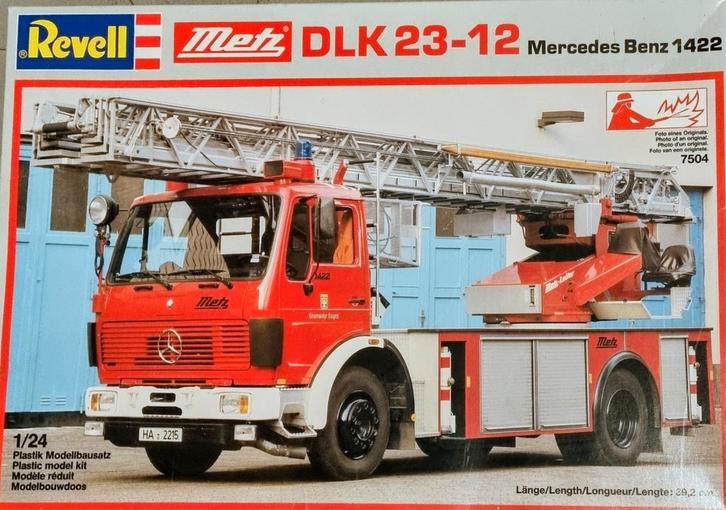 Revell DLK 23-12 METZ Ladderwagen met Korf, Hobby en Vrije tijd, Modelbouw | Auto's en Voertuigen, Ophalen of Verzenden