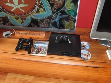 Playstation 3 Slim met controller en games beschikbaar voor biedingen