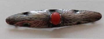 Amsterdamsche school broche art deco bloedkoraal nr 1 beschikbaar voor biedingen