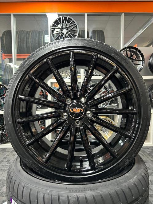 ACTIE | 19 INCH SLM 090 VELGENSET 5X112 GOLF LEON A3 ETC.., Auto-onderdelen, Banden en Velgen, Banden en Velgen, Zomerbanden, 19 inch