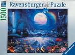 Ravensburger legpuzzel 1500 stukjes Idylle in het maanlicht, Hobby en Vrije tijd, Ophalen of Verzenden, 500 t/m 1500 stukjes, Zo goed als nieuw