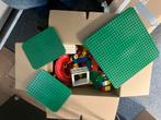 Doos met duplo. Tevens drie grondplaten, Kinderen en Baby's, Speelgoed | Duplo en Lego, Ophalen, Zo goed als nieuw, Losse stenen