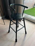 Vintage zwarte kinderstoel, Ophalen, Gebruikt, Overige typen, Aanschuifbaar