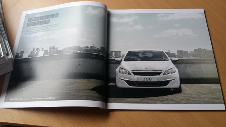 Peugeot 308 Berline brochure (uit Engeland), Boeken, Auto's | Folders en Tijdschriften, Zo goed als nieuw, Peugeot, Verzenden