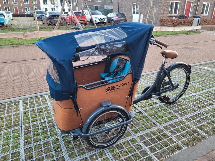Babboe Curve bakfiets (2023, niet elektrisch) zeer compleet!, Fietsen en Brommers, Fietsen | Bakfietsen, Gebruikt, Overige merken