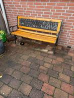 Tuinbankje. 2 zits. Gratis ophalen, Ophalen of Verzenden, Zo goed als nieuw, Hout