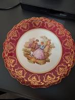 2 puntgave borden met ouderwetse voorstelling er op, Antiek en Kunst, Antiek | Wandborden en Tegels, Ophalen of Verzenden