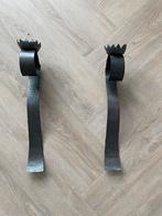 Sierlijke wand theelicht houders , gehamerd, Antiek en Kunst, Ophalen of Verzenden