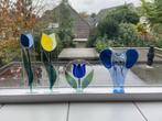 raamhangers glas tulpen en olifant, Huis en Inrichting, Woonaccessoires | Overige, Ophalen of Verzenden