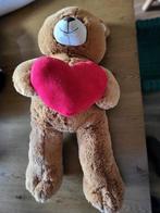 grote bruine beer met hart, Verzamelen, Beren en Cherished Teddies, Ophalen, Zo goed als nieuw, Stoffen beer, Overige merken