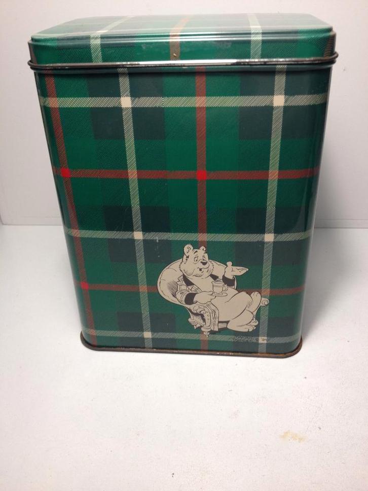 Vintage 2 geruite retro blikken van Bommel, Verzamelen, Blikken, Gebruikt, Overige, Verzenden