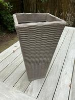 Hoge Vierkante Plantenbak, Kunststof, Minder dan 60 cm, Vierkant, Ophalen of Verzenden