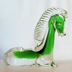 Murano liggend paard beeldje, Antiek en Kunst, Antiek | Glas en Kristal, Ophalen of Verzenden