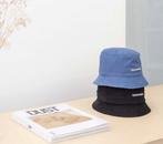 Unrecorded lavendel blauwe, navy bucket hat, hoedje, maat 58, Unrecorded, Hoed, Nieuw, One size fits all