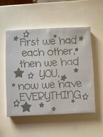 Tekstbord - First we had each other, Ophalen, Zo goed als nieuw