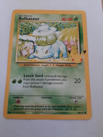 Grote Bulbasaur kaart beschikbaar voor biedingen