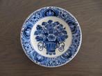 Delfts blauw - De Porcelyene fles - Wandbordje 14 cm (2), Ophalen of Verzenden