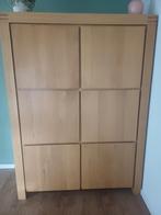 Opbergkast 'Clear' van Goossens meubelen, Ophalen, Met plank(en), 100 tot 150 cm, Eikenhout