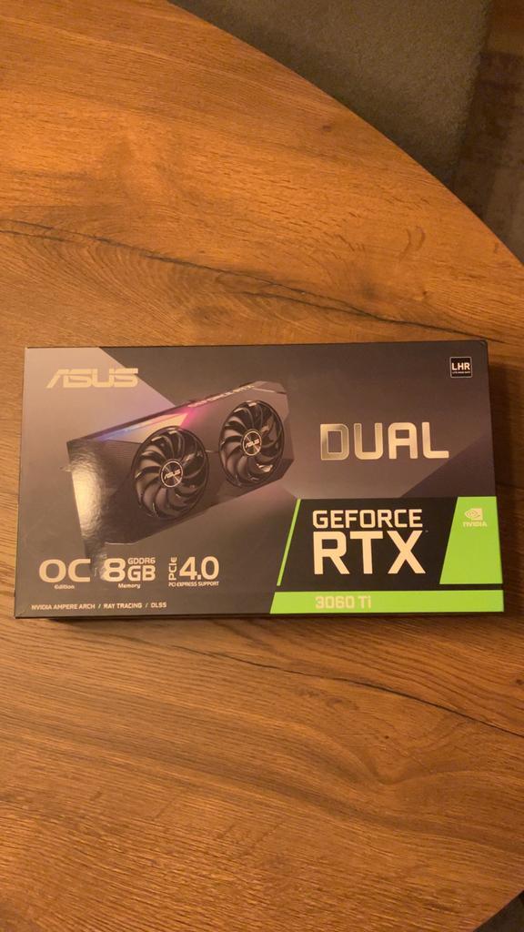 NVIDIA GeForce RTX 3060 Ti ASUS Dual 8GB videokaart, Computers en Software, Videokaarten, Zo goed als nieuw, Nvidia, PCI-Express 4.0