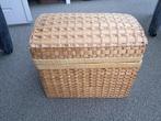 rieten mand Koffer, Huis en Inrichting, Woonaccessoires | Schalen en Manden, Mand, Ophalen of Verzenden, Zo goed als nieuw, Riet