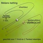 NIEUW:Melano Kettingen+Hanger+Armbanden+Oorbel Twisted+Vivid, Verzenden, Nieuw, Verstelbaar