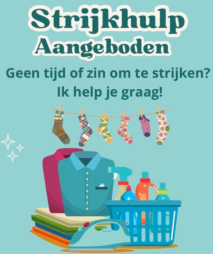 Strijkhulp, Vacatures, Vacatures | Schoonmaak en Facilitaire diensten, Overige niveaus, Vanaf 5 jaar, Overige vormen, 33 - 40 uur