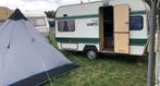 Festivalcaravan (huur 4p), Caravans en Kamperen, Tenten, Gebruikt, Tot en met 4